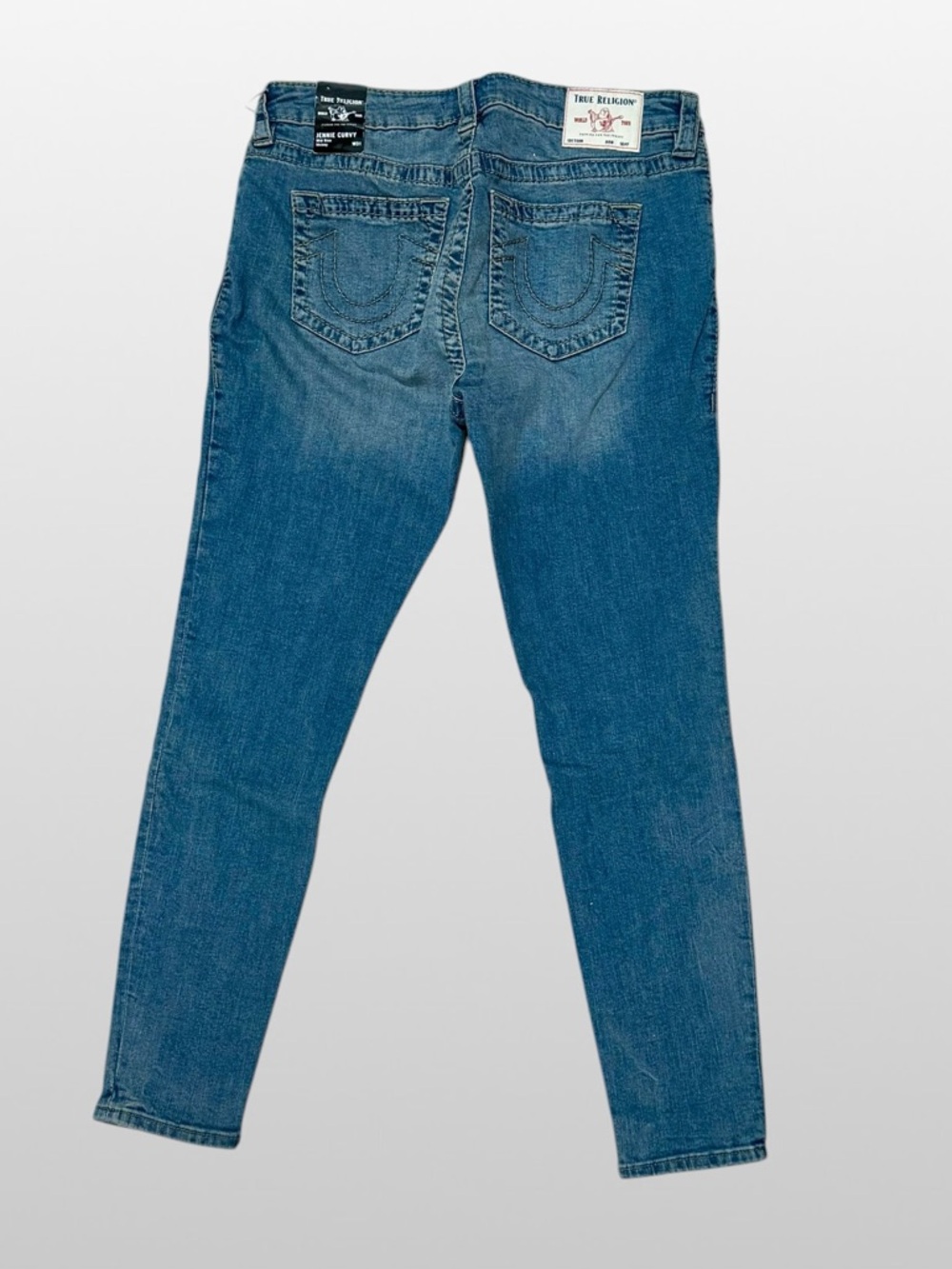 True Religion NWT Jennie Mid Rise Curvy Skinny Jeans Size 31 - Picture 8 of 11